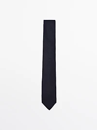100% garza silk micro textured tie