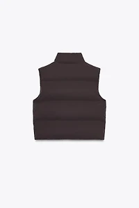 DOUDOUNE SANS MANCHES MATELASSÉE ENDUITE