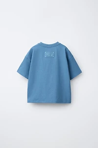 T-SHIRT TEXTE COTON ET LIN