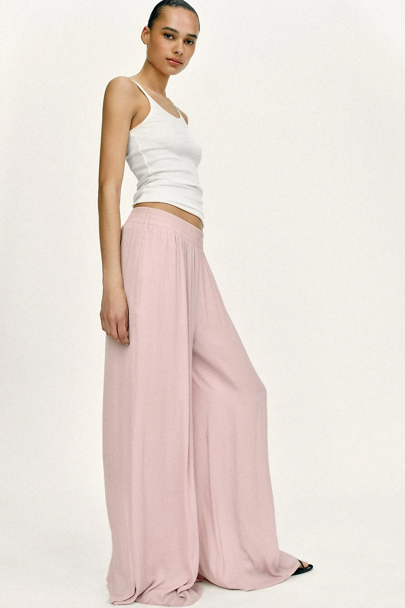 FLOWY WIDE LEG PANTS