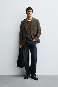 VESTE STRUCTURÉE 100% LAINE