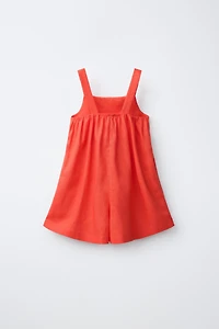 PINTUCK SHORT JUMPSUIT