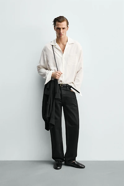 CHEMISE FLUIDE RELAXED FIT STRUCTURÉE