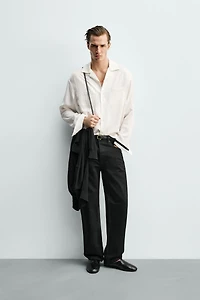 CHEMISE FLUIDE RELAXED FIT STRUCTURÉE