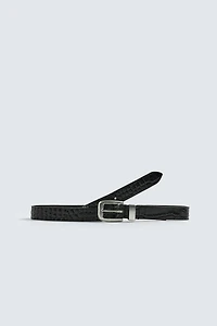 EMBOSSED LEATHER BELT