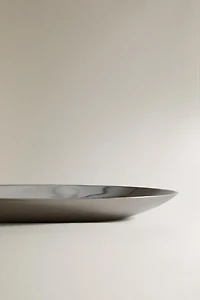 PLATEAU DE BAIN MÉTAL BRILLANT