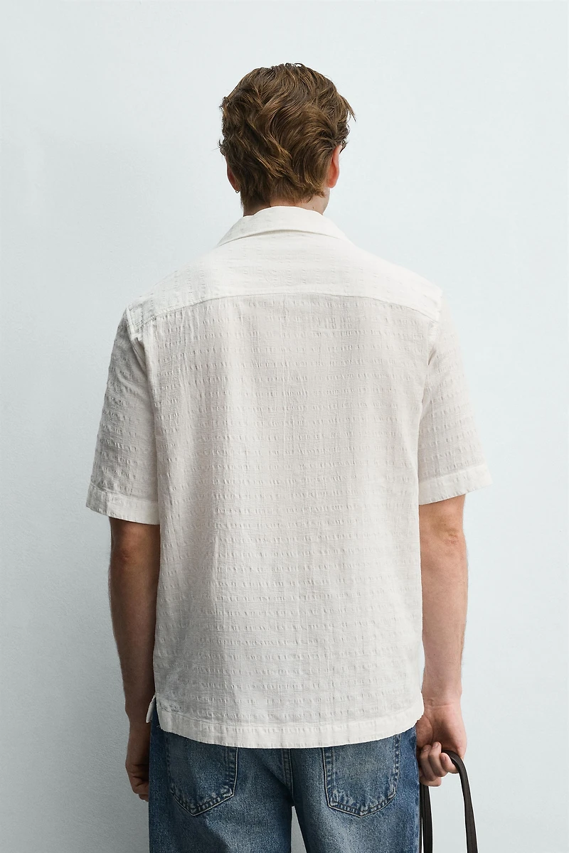 CHEMISE JACQUARD À CARREAUX