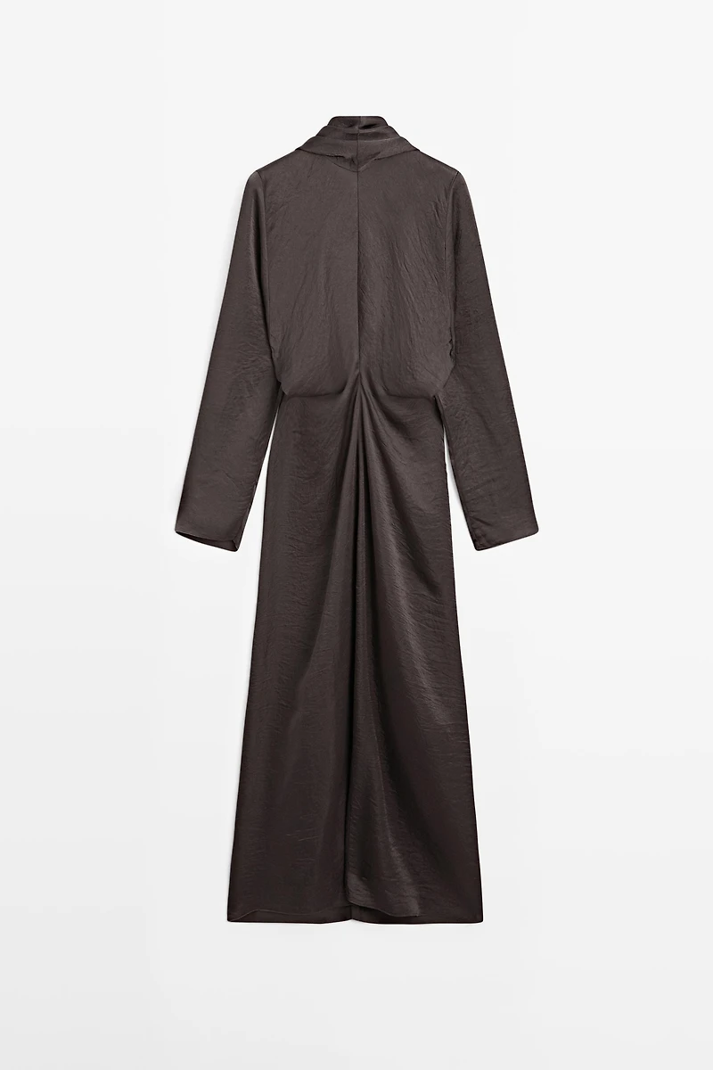 Long flowing dress with tie - STUDIO