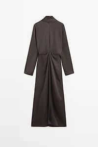 Long flowing dress with tie - STUDIO