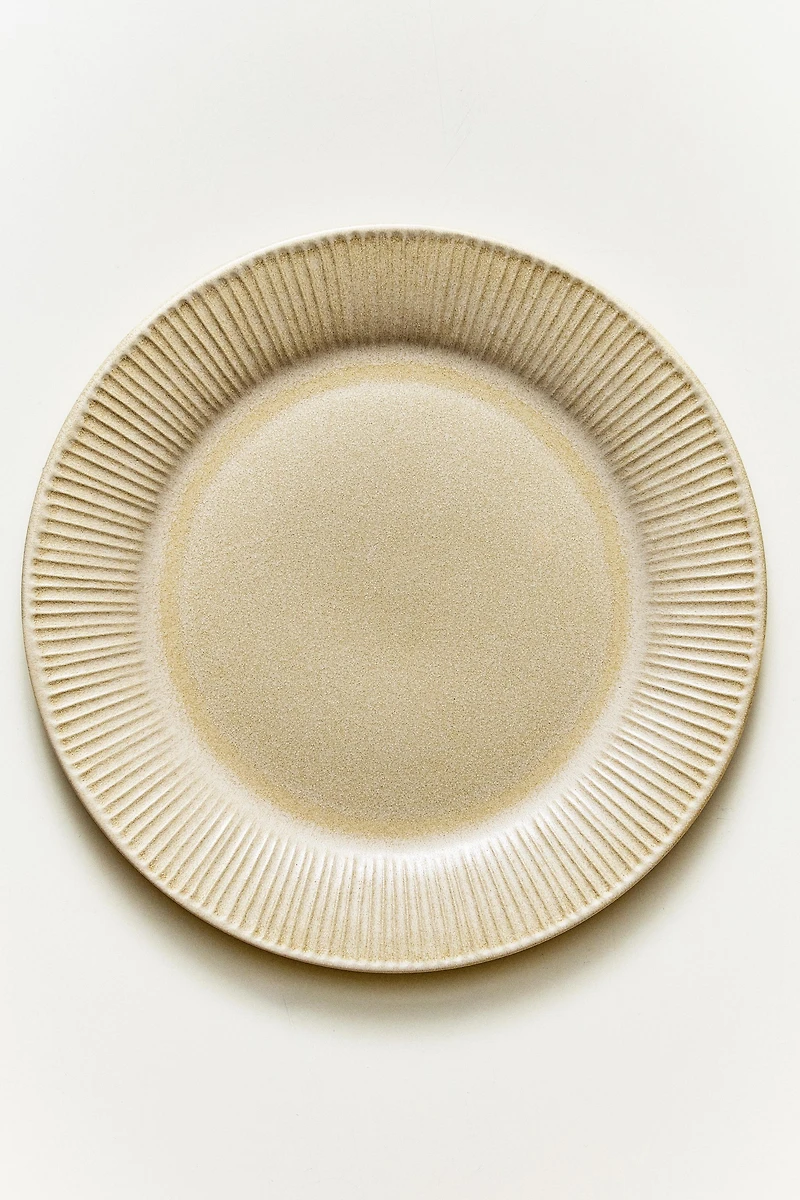 STRIPED STONEWARE DINNER PLATE