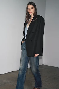 ZW COLLECTION LIMITED EDITION STRIPED WOOL BLEND BLAZER