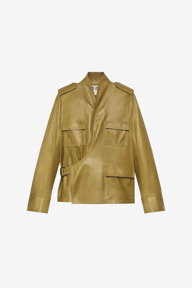 100% LEATHER JACKET - THE ITEM ZARA WOMAN