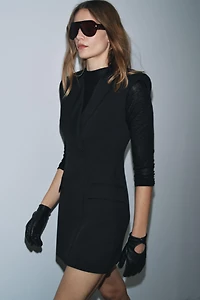 SHORT DRESS WITH SHOULDER PADS ZW COLLECTION LIMITED EDITION