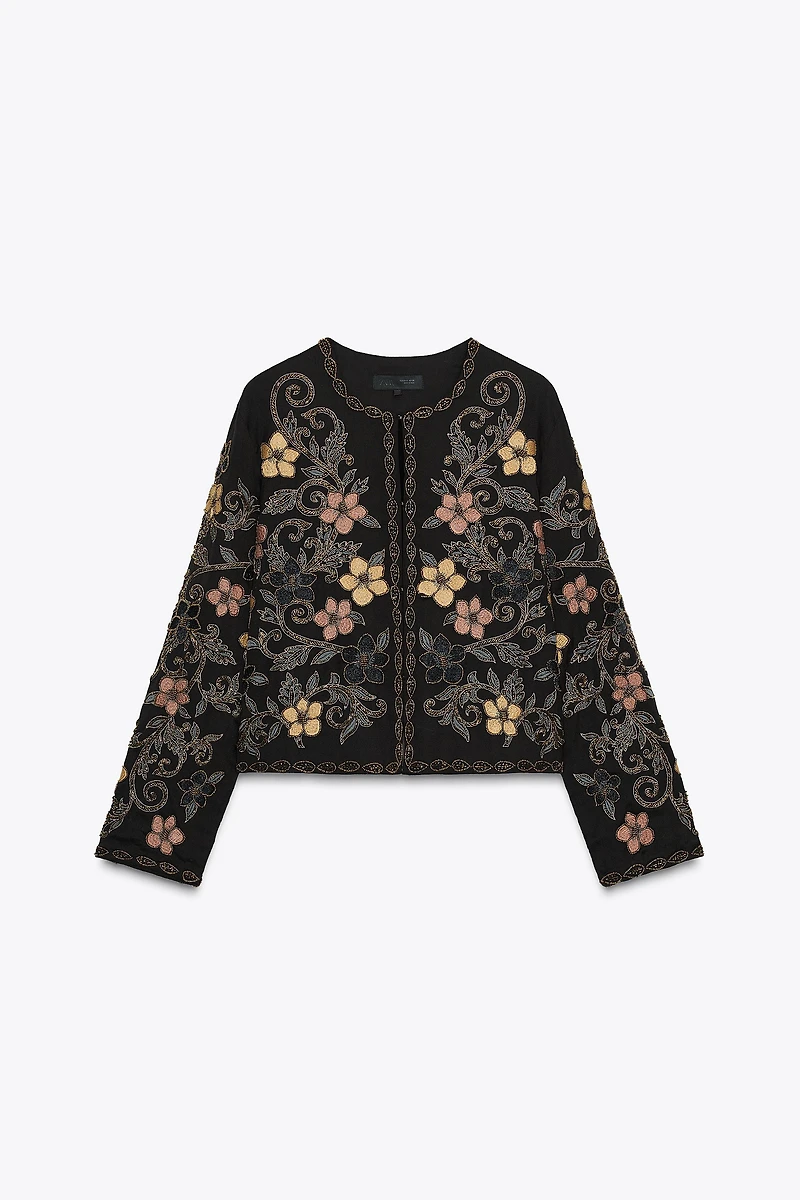 ZW COLLECTION FLORAL EMBROIDERY JACKET