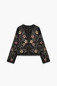 ZW COLLECTION FLORAL EMBROIDERY JACKET
