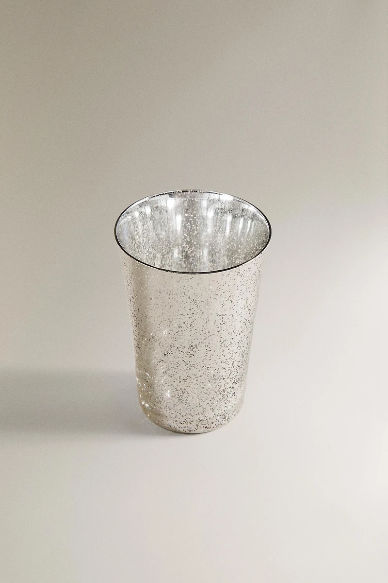 MERCURIZED GLASS CHRISTMAS TUMBLER