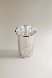 MERCURIZED GLASS CHRISTMAS TUMBLER