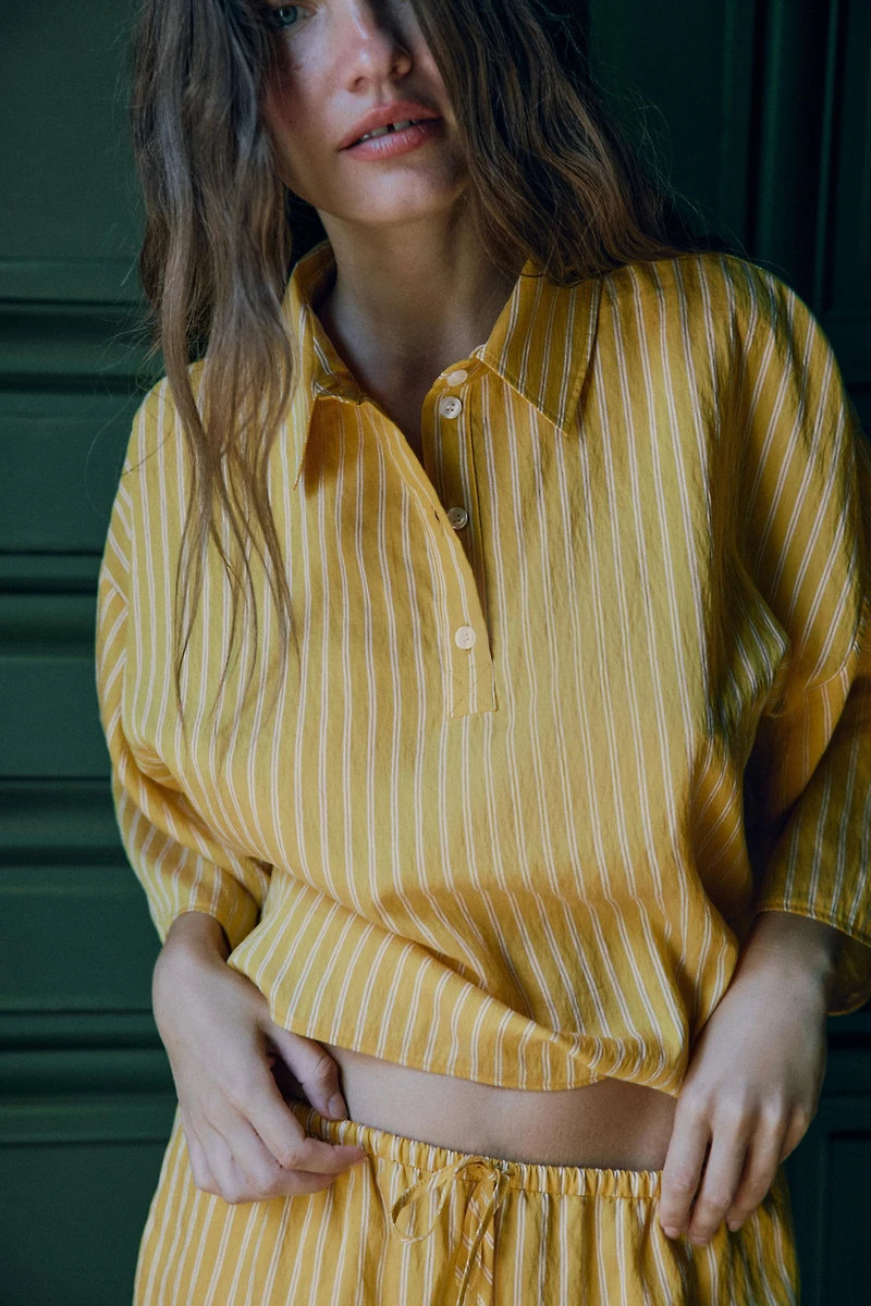 STRIPED PRINT SHIRT