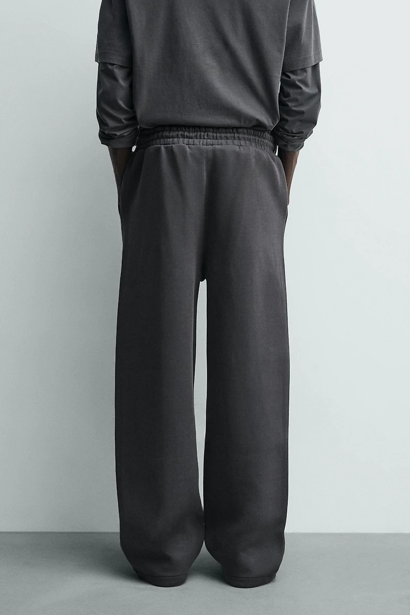 RELAXED FIT INTERLOCK JOGGING PANTS