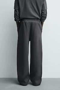 RELAXED FIT INTERLOCK JOGGING PANTS