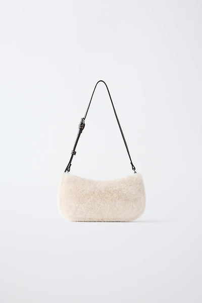 SAC SHOULDER EFFET FOURRURE
