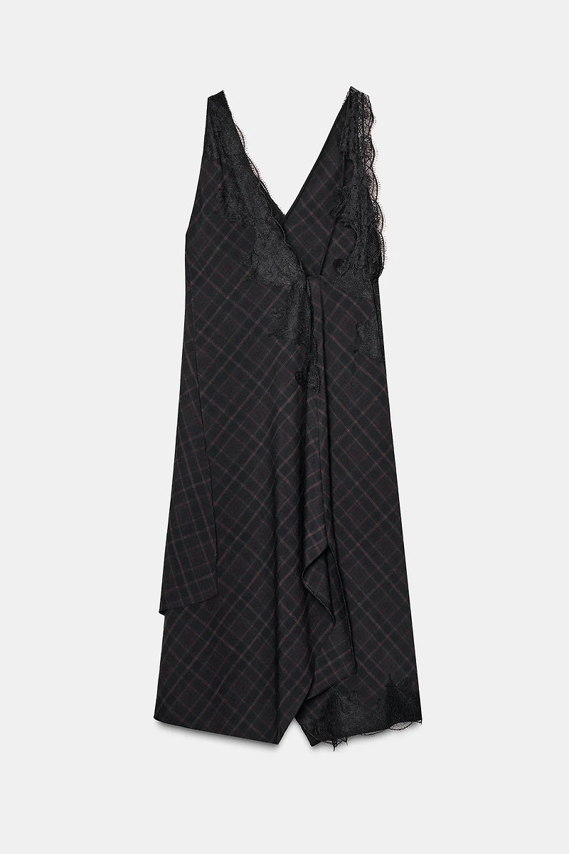 ROBE EN MATIÈRES VARIÉES ET DENTELLE ZW COLLECTION LIMITED EDITION