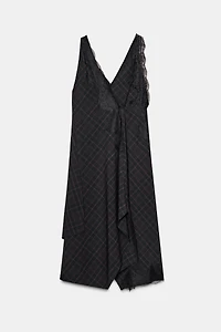 ROBE EN MATIÈRES VARIÉES ET DENTELLE ZW COLLECTION LIMITED EDITION