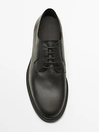 Leather derby shoes