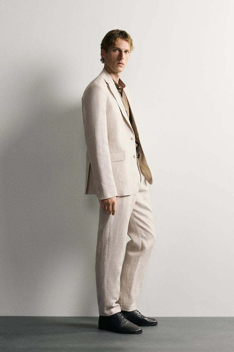 VESTE DE COSTUME 100 % LIN