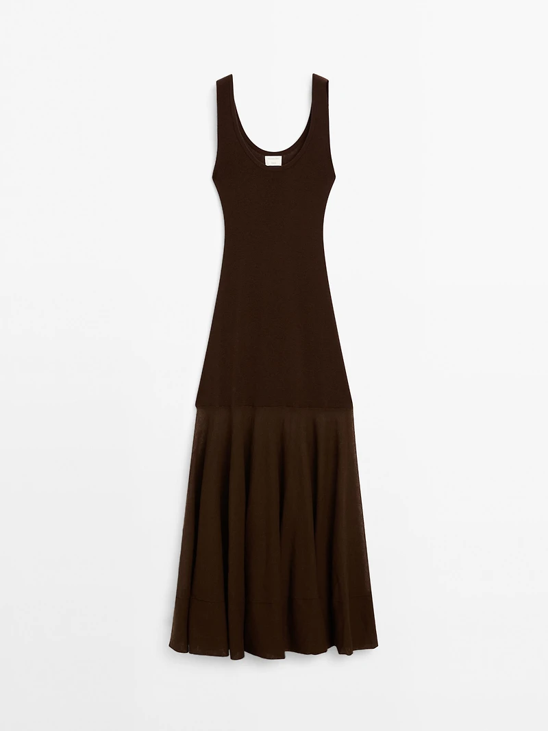 Cotton and silk blend knit dress - Studio