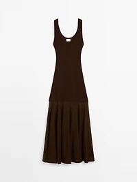 Cotton and silk blend knit dress - Studio