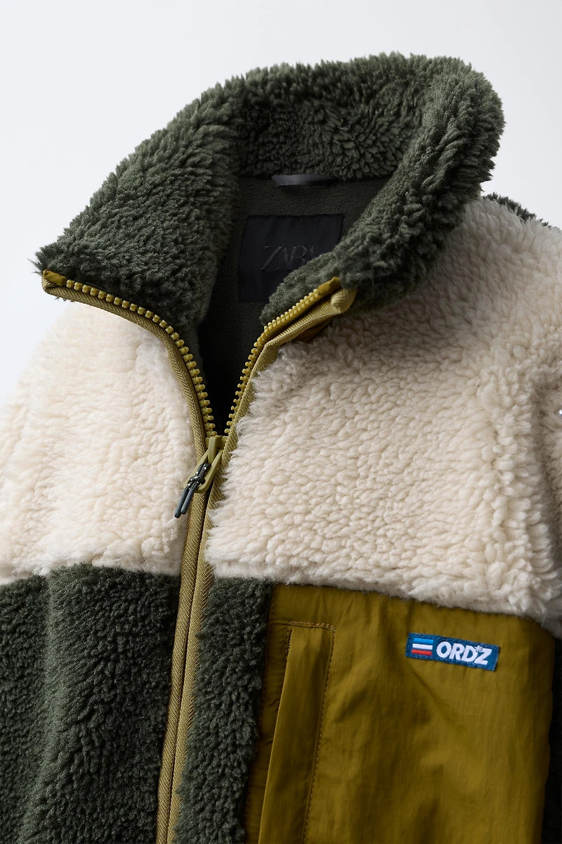 COLORBLOCK FLEECE JACKET