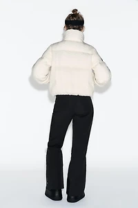 SHEARLING PUFFER JACKET HEIQ XREFLEX™ RECCO® TECHNOLOGY SKI COLLECTION