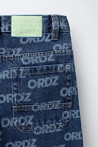 JEAN LARGE IMPRIMÉ INSCRIPTION