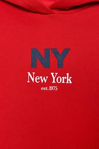 TEXT HOODIE SWEATSHIRT