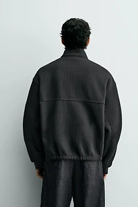 RIBBED BOXY FIT JACKET