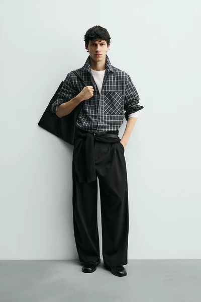 PLAID VOILE SHIRT