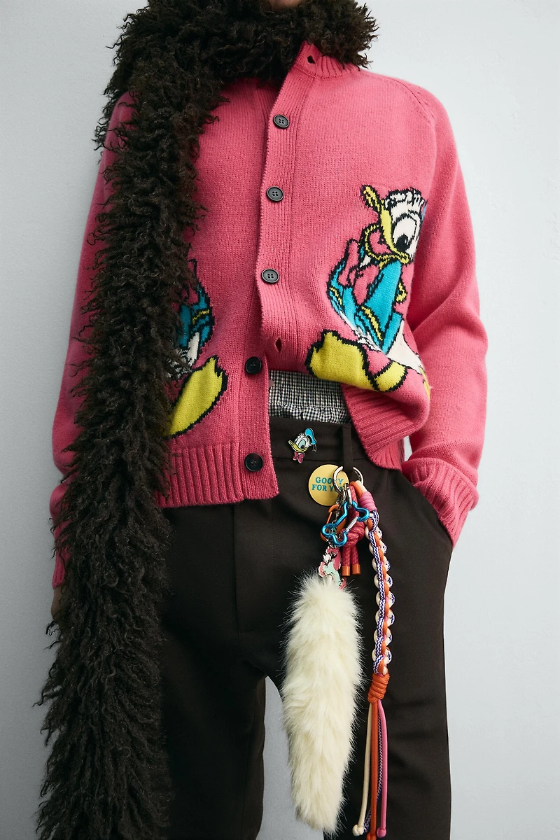 DONALD DUCK WOOL CARDIGAN HARRY LAMBERT FOR ZARA X DISNEY