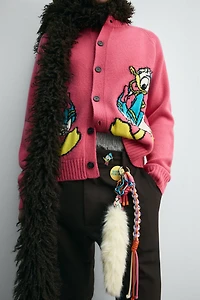 DONALD DUCK WOOL CARDIGAN HARRY LAMBERT FOR ZARA X DISNEY