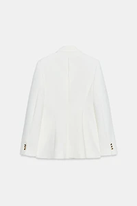 DOUBLE BREASTED BLAZER WITH BUCKLE