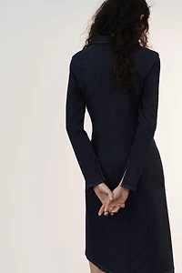 TRF DENIM ZIPPER DRESS