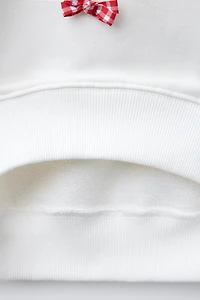 TEXT AND BOWS SWEATSHIRT