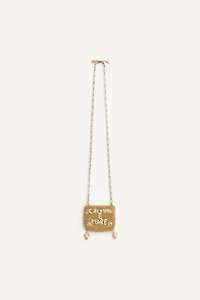 LIMITED EDITION LONG BEADED LETTER NECKLACE