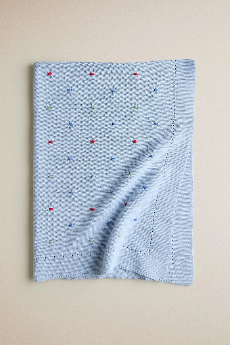 COUVERTURE ENFANT À POIS