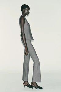 HERRINGBONE FLARED VEST