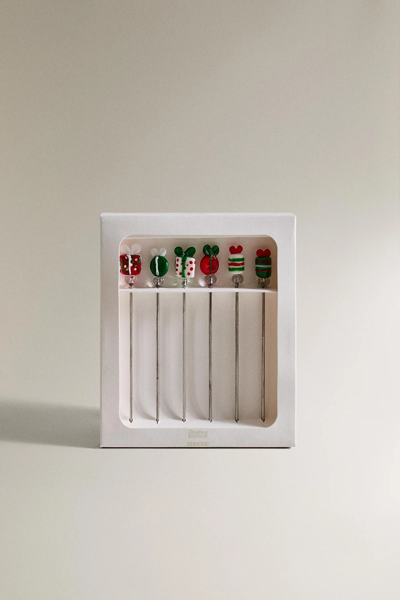 SET OF CHRISTMAS GIFT SKEWERS (SET OF 6)