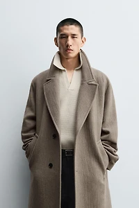 RELAXED FIT WOOL COAT