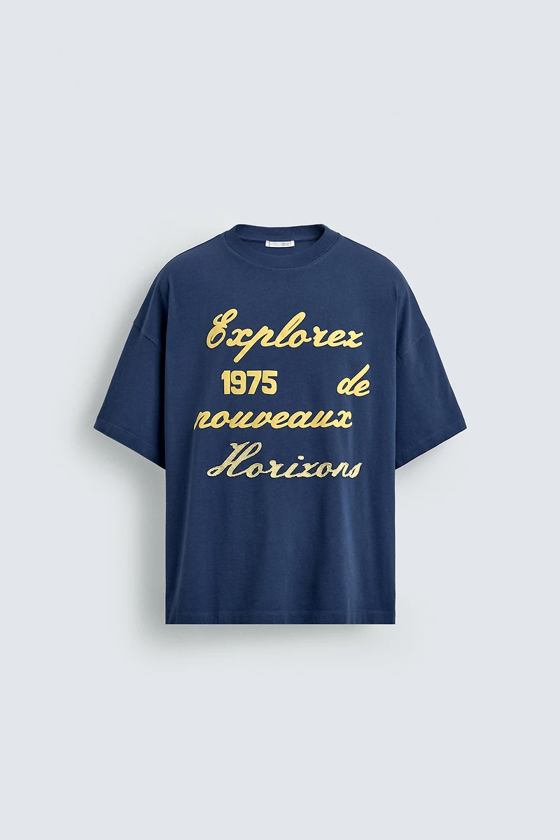 EMBROIDERED PRINT T-SHIRT