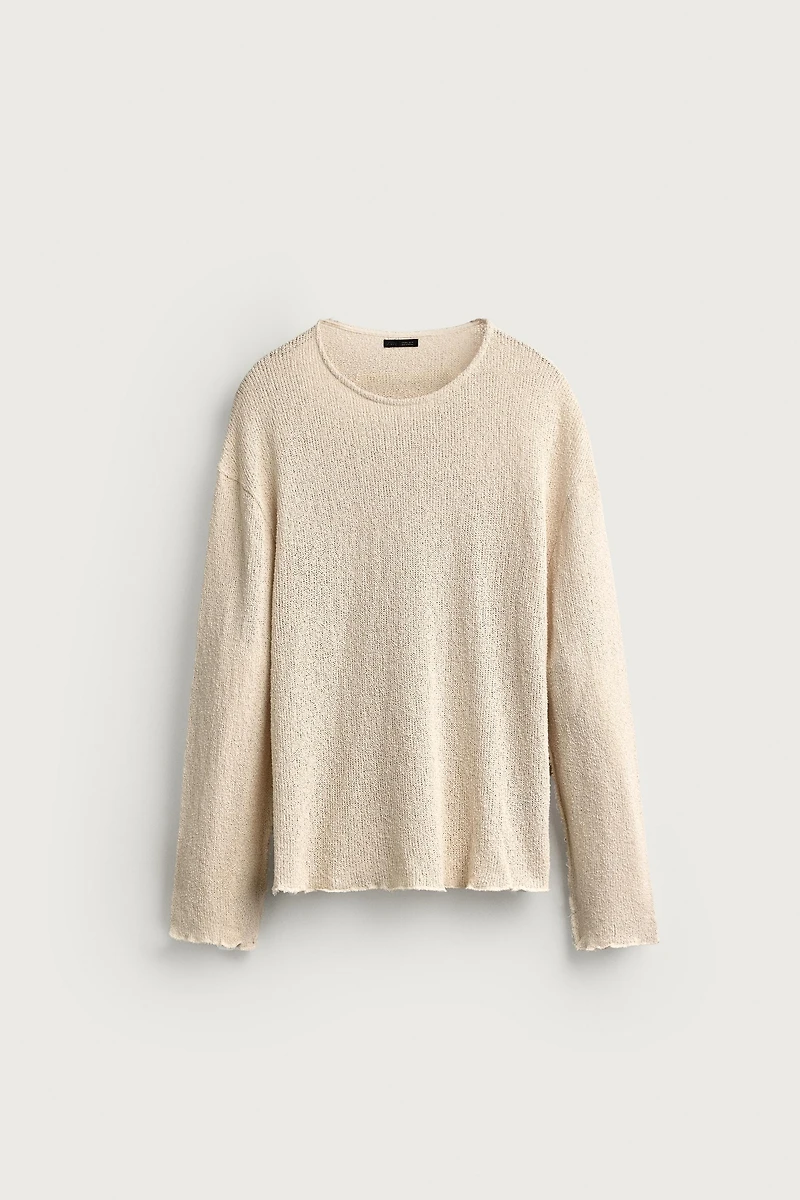 T-SHIRT EN MAILLE À IMPRIMÉ DÉLAVÉ