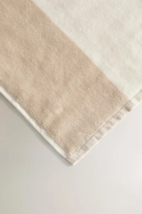 SERVIETTE DE PLAGE VELOURS RAYURES LARGES